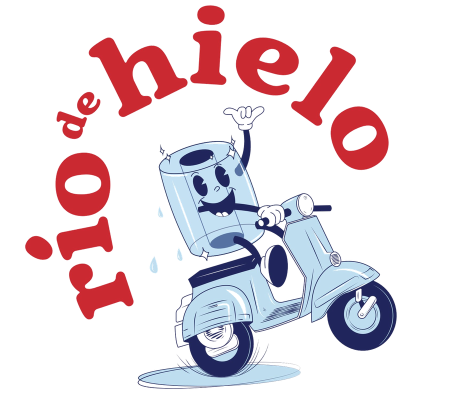 Río de Hielo - mascota en Vespa